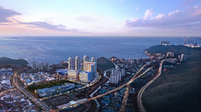 부산 기장군 오시리아 관광단지 내에 들어설 메디타운 조감도.