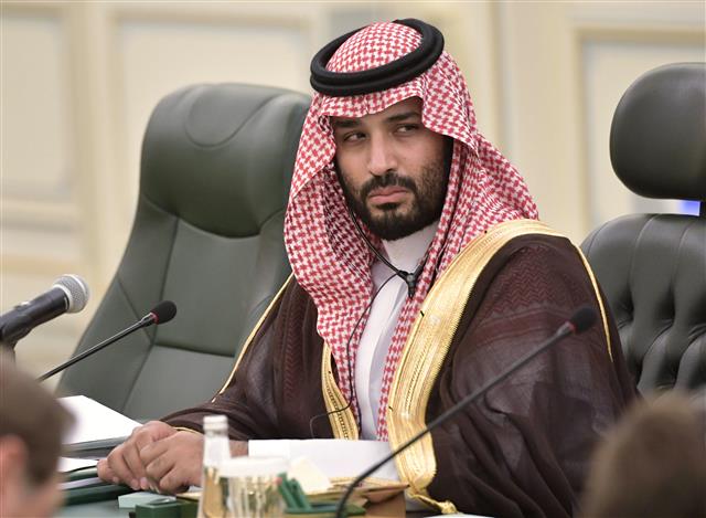 무함마드 빈 살만 사우디아라비아 왕세자. 로이터 연합뉴스