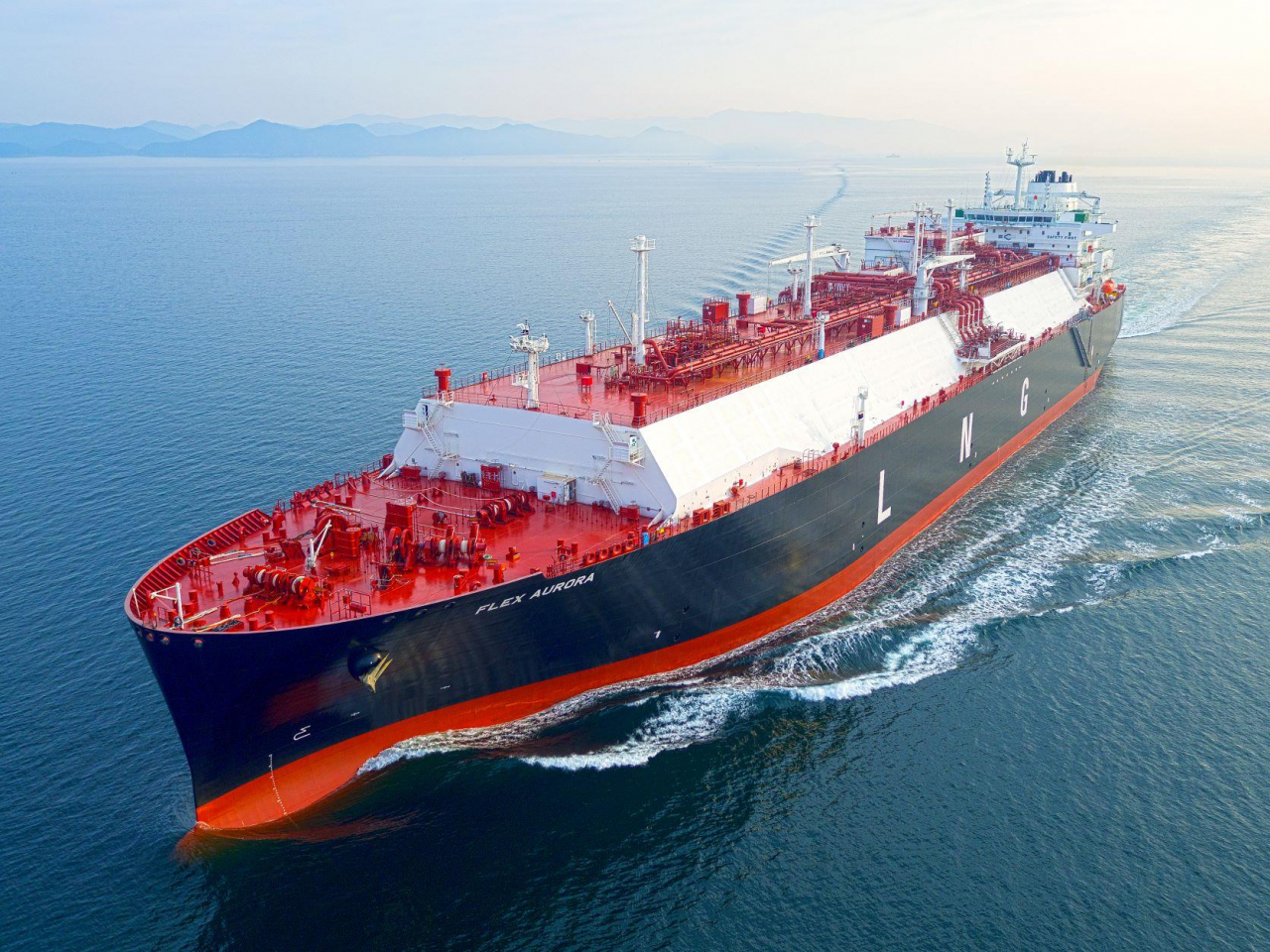 현대삼호중공업이 건조한 LNG선. 한국조선해양 제공