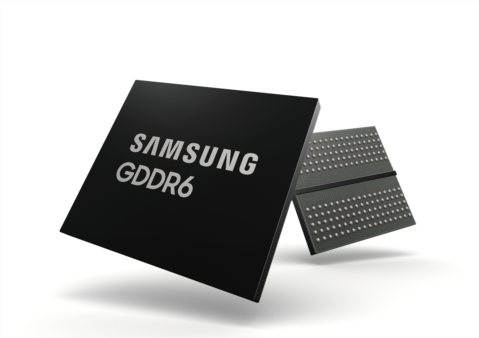 업계 최고 속도를 구현하는 삼성전자 GDDR6 D램. 삼성전자 제공