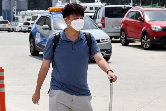 울릉도 떠나는 이준석 대표