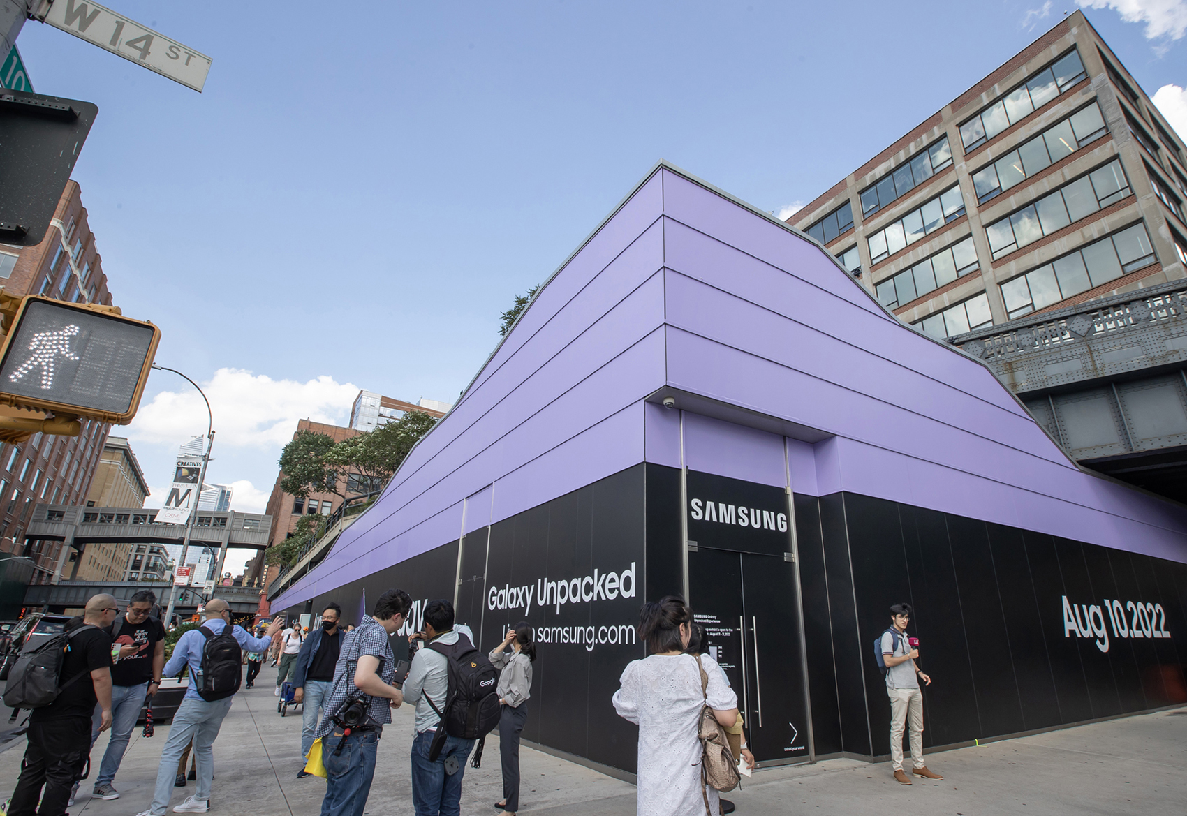 삼성전자가 뉴욕 맨해튼 미트패킹 디스트릭트 중심부에 갤럭시 체험형 팝업 스토어를 마련하고 8월 11부터 31일까지 운영한다. 삼성전자 제공