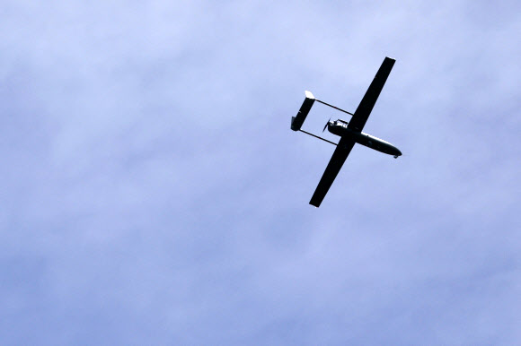 대만 군사 훈련서 비행 중인 앨버트로스 UAV