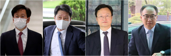 여환섭(왼쪽부터)·김후곤·이두봉·이원석<br>연합뉴스