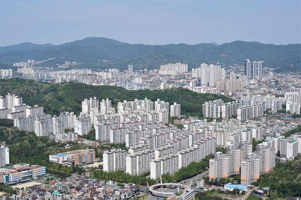 충남 천안시 전경. 서울신문DB.