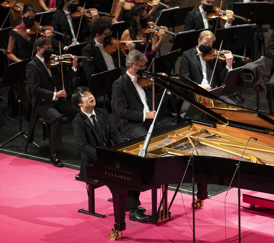 피아니스트 박재홍이 지난해 9월 페루초 부조니 국제 콩쿠르에서 연주하는 모습. 마스트미디어 제공