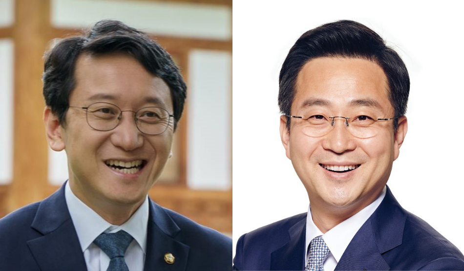 더불어민주당 천준호(왼쪽) 의원. 같은 당 박성준(오른쪽) 의원. 각 페이스북 캡처