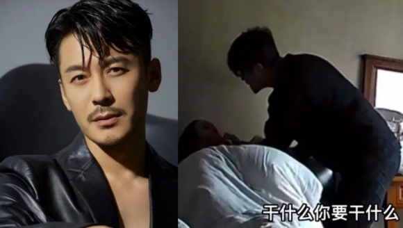 중국 배우 왕둥과 임신 중인 20대 아내를 폭행하는 장면. 웨이보