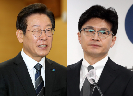 이재명(왼쪽) 더불어민주당 대표. 한동훈(오른쪽) 법무부 장관. 연합뉴스