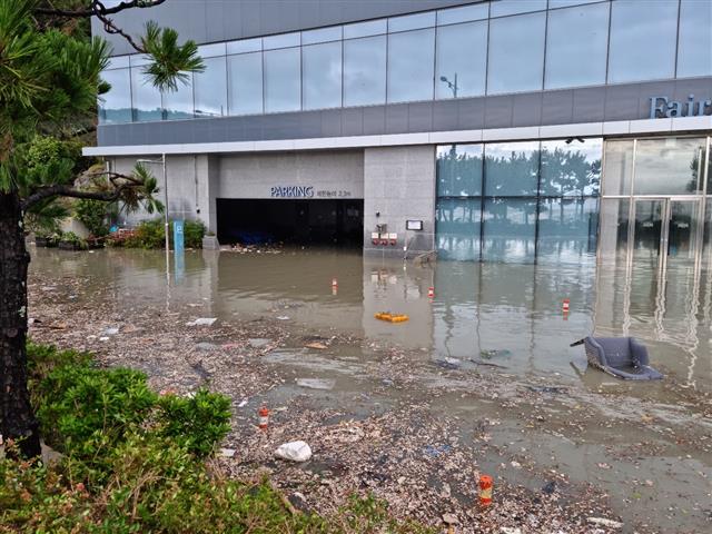 힌남노에 침수된 송도