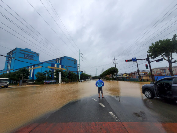 포항 칠성천 인근 침수피해