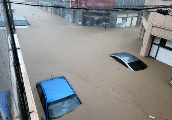 포항 주택가 침수