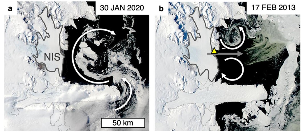 남극 테라노바만 빙붕 및 빙하의 변화