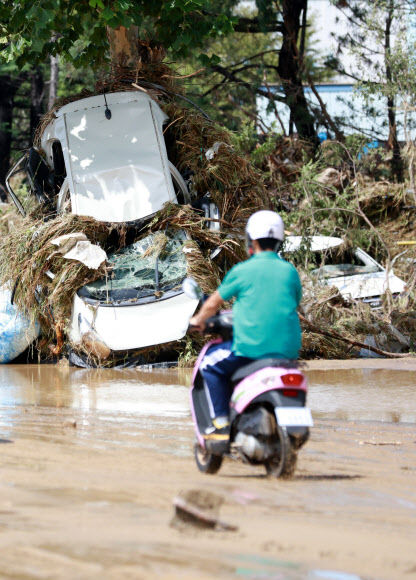 전쟁터 같은 포항 시내