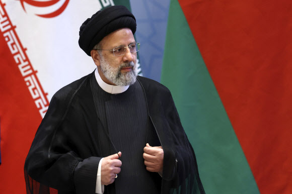 상하이협력기구 정상회의 참석한 라이시 이란 대통령
