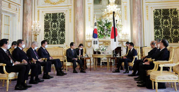 한덕수 총리, 기시다 총리 면담