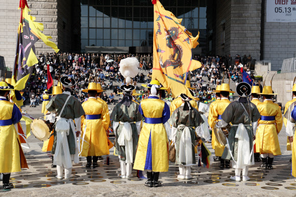 멋진 국방부 의장대의 공연