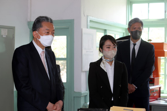 나주학생독립운동기념관 찾은 하토야마 전 총리