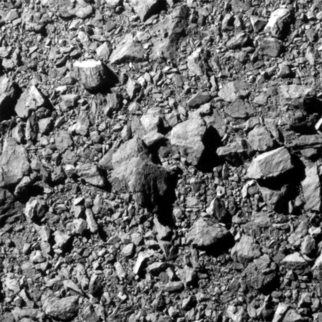 소행성 다이모르포스 충돌 직전 표면 모습. 나사 제공