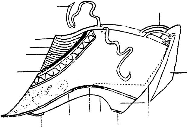 1920년대 북방 스타일의 전족용 신발 그림. 글항아리 제공