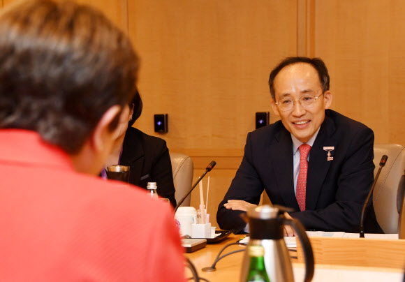 추경호 부총리, IMF총재 면담