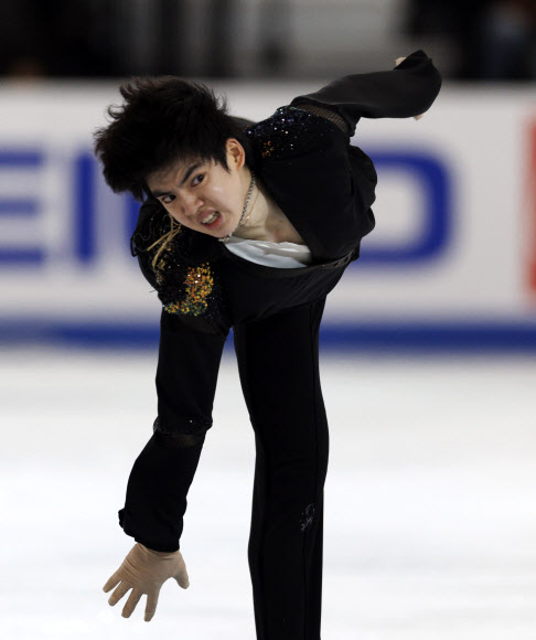 Junhwan Cha of Korea competes in the Men‘s Short program during the Figure Skating Grand Prix America 2022 in Norwood, Massachusetts, USA, 21 October 2022.  EPA 연합뉴스