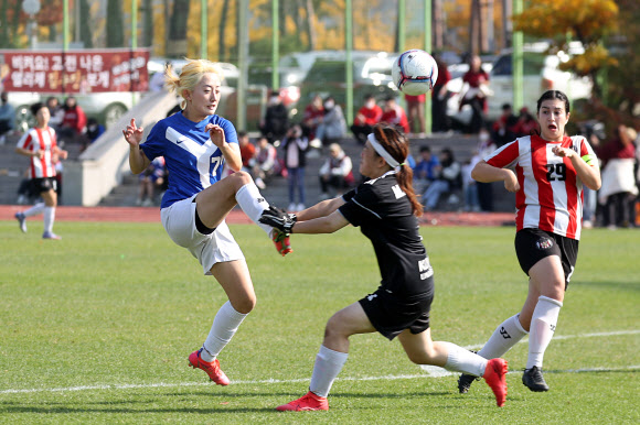 정기 연고전 사상 첫 여자축구