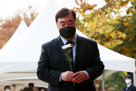 합동분향소 찾은 싱하이밍 주한 중국대사