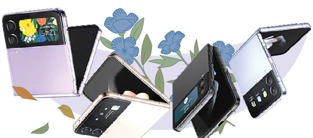 삼성전자는 글로벌 경기 악화에도 올해 초 출시한 갤럭시 S22 시리즈와 하반기 출시한 폴더블폰 갤럭시 Z플립4·Z폴드4 시리즈 등 프리미엄폰의 판매 호조에 힘입어 3분기 글로벌 스마트폰 출하량 및 점유율 1위를 유지했다. 사진은 폴더블폰 흥행을 이끌고 있는 갤럭시 Z플립4 시리즈. 삼성전자 제공