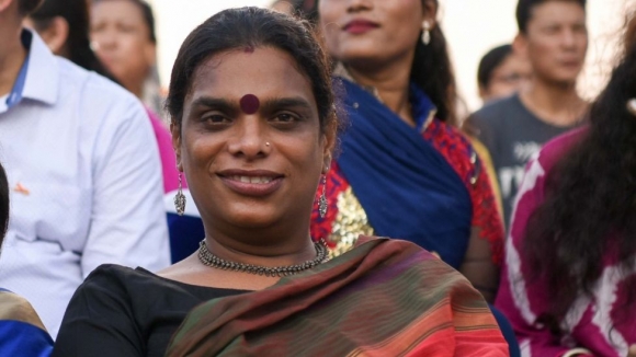 인도의 트랜스젠더 인권운동가 가우리 사완트.