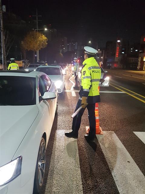 경찰이 수시로 음주운전을 단속하고 있지만, 코로나19 거리두기 완화 이후 저녁 회식이 늘면서 음주운전이 다시 증가하고 있다. 서울신문 DB