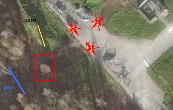 지난달 30일(현지시간) 밤 10시쯤, 러시아 북부 프스코프주 한 비행장에서 의문의 폭발이 발생했다. 우크라이나 국방정보국은 이 폭발로 러시아 공군 공격헬기 카모프(Ka)-52 2대와 러시아 육군 주력헬기 밀(Mi)-28N 1대가 파괴됐다고 밝혔다.  지오컨펌드 트위터