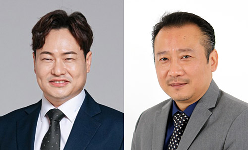 한희섭(왼쪽)·명승택 교수