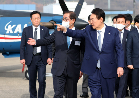 KAI 방문한 윤석열 대통령