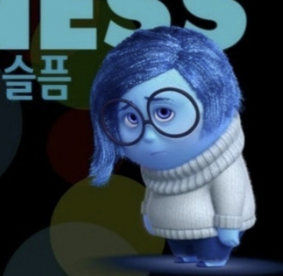 김이나 인스타그램 캡처. 영화 ‘인사이드 아웃’ 캐릭터 ‘슬픔’