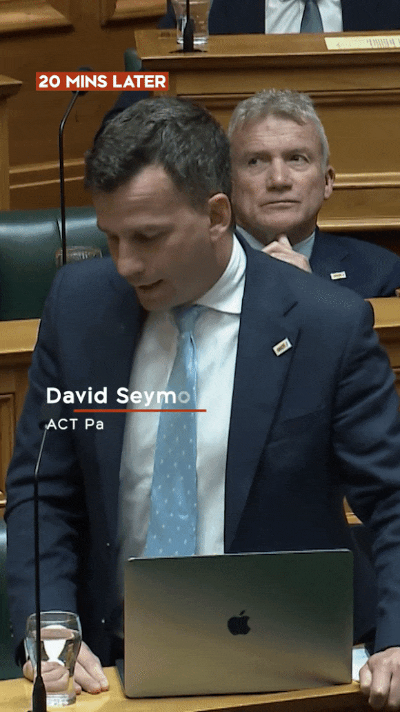 뉴질랜드 야당인 행동당(ACT) 대표 데이비드 시모어는 13일(현지시간) 하원 토론회에서 저신다 아던 뉴질랜드 총리의 ‘핫마이크’ 사건에 대해 사과를 요구했다.