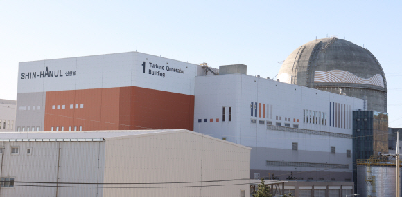 국내 27번째 원전인 신한울 1호기 전경. 한국수력원자력 제공