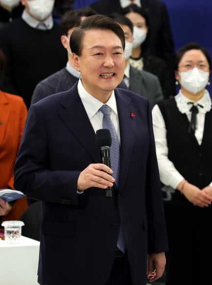 인사말하는 윤석열 대통령