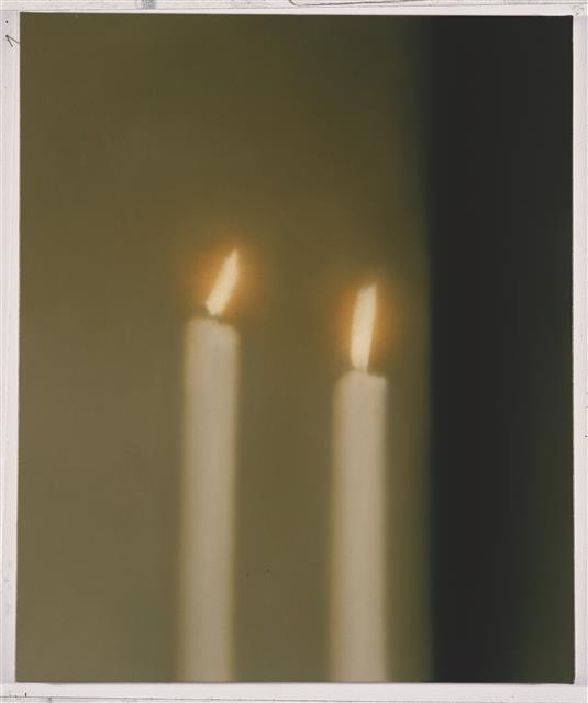 ‘두 개의 촛불’(1982). 12개 촛불 연작 중 하나다.  ©Gerhard Richter 2022 (0240)