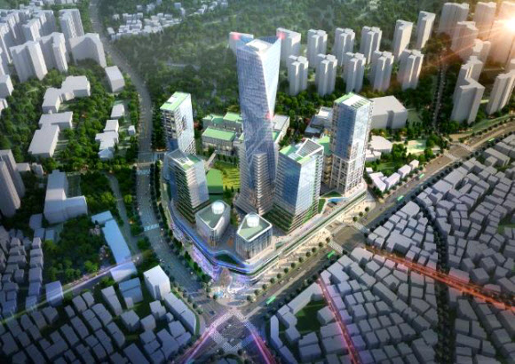 서울시는 19일 은평구 녹번동 ‘서울혁신파크’ 부지에 2030년까지 강남 코엑스와 맞먹는 크기의 ‘융복합도시’를 짓는다고 밝혔다. 사진은 이곳에 건설될 일자리·주거·상업·여가·문화 복합시설 조감도. 서울시 제공