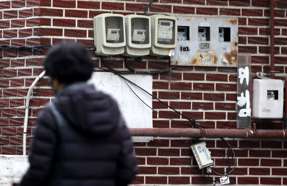 서울 시내 주택가에 전기계량기 모습. 2022.12.21 연합뉴스