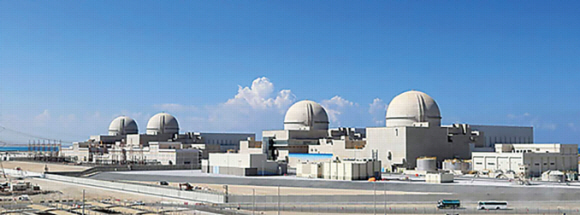 2009년 우리나라가 최초로 원전을 수출했던 아랍에미리트(UAE) 바라카 원전 전경.