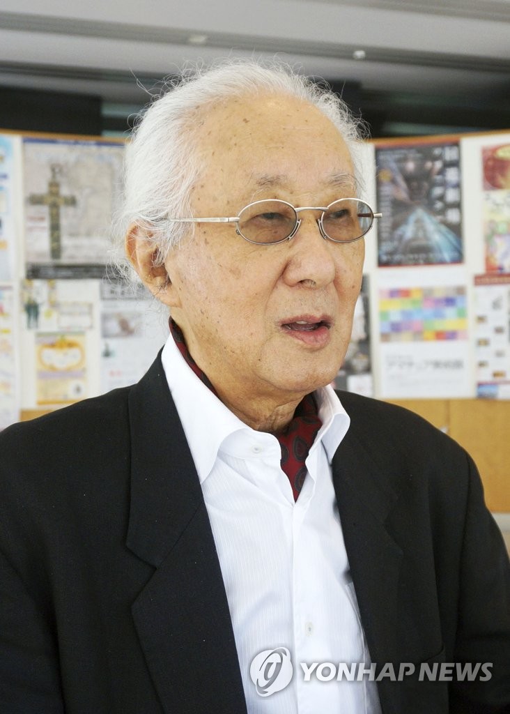 ‘건축계 노벨상’으로 불리는 프리츠커상을 2019년 수상한 일본 건축가 이소자키 아라타(磯崎新)가 28일 노환으로 오키나와현 나하시 자택에서 숨졌다. 아래 사진은 고인이 설계한 기타큐슈 시립미술관. 도쿄 교도 연합뉴스 