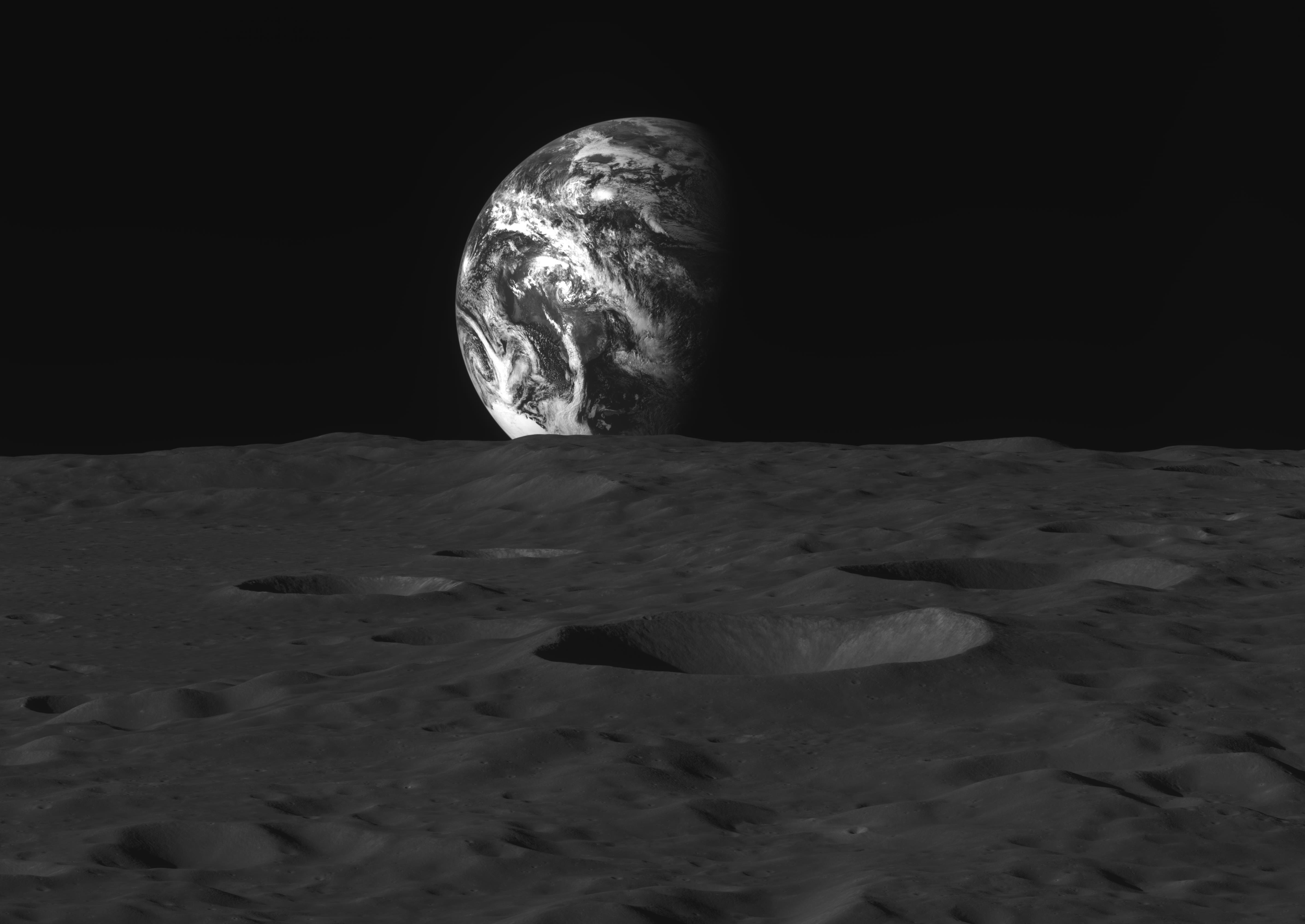 지난달 28일 다누리가 달 상공 124km에서 촬영한 지구
