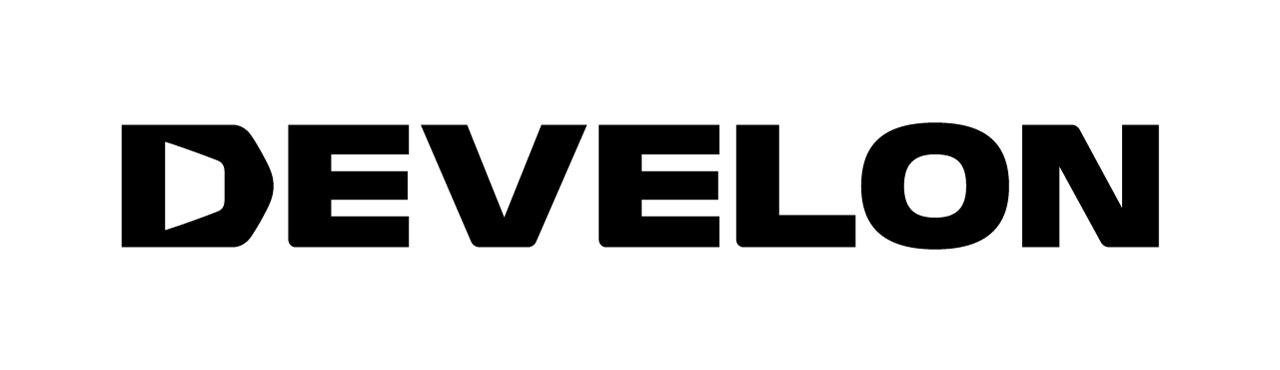 현대두산인프라코어의 건설장비 브랜드 DEVELON(디벨론).