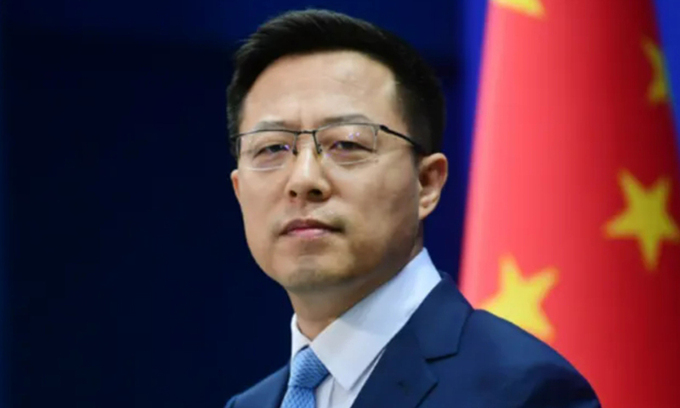 중국 외교부 대변인직에서 물러난 자오리젠. 베이징 연합뉴스