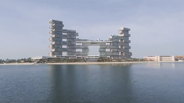 아랍에미리트(UAE) 두바이에 지어진 호텔 ‘아틀란티스 더 로열’(Atlantis The Royal) 전경. 쌍용건설 제공