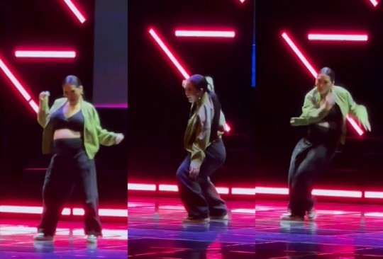 댄서 허니제이가 만삭의 몸으로 엄청난 춤 솜씨를 자랑했다. SNS 캡처