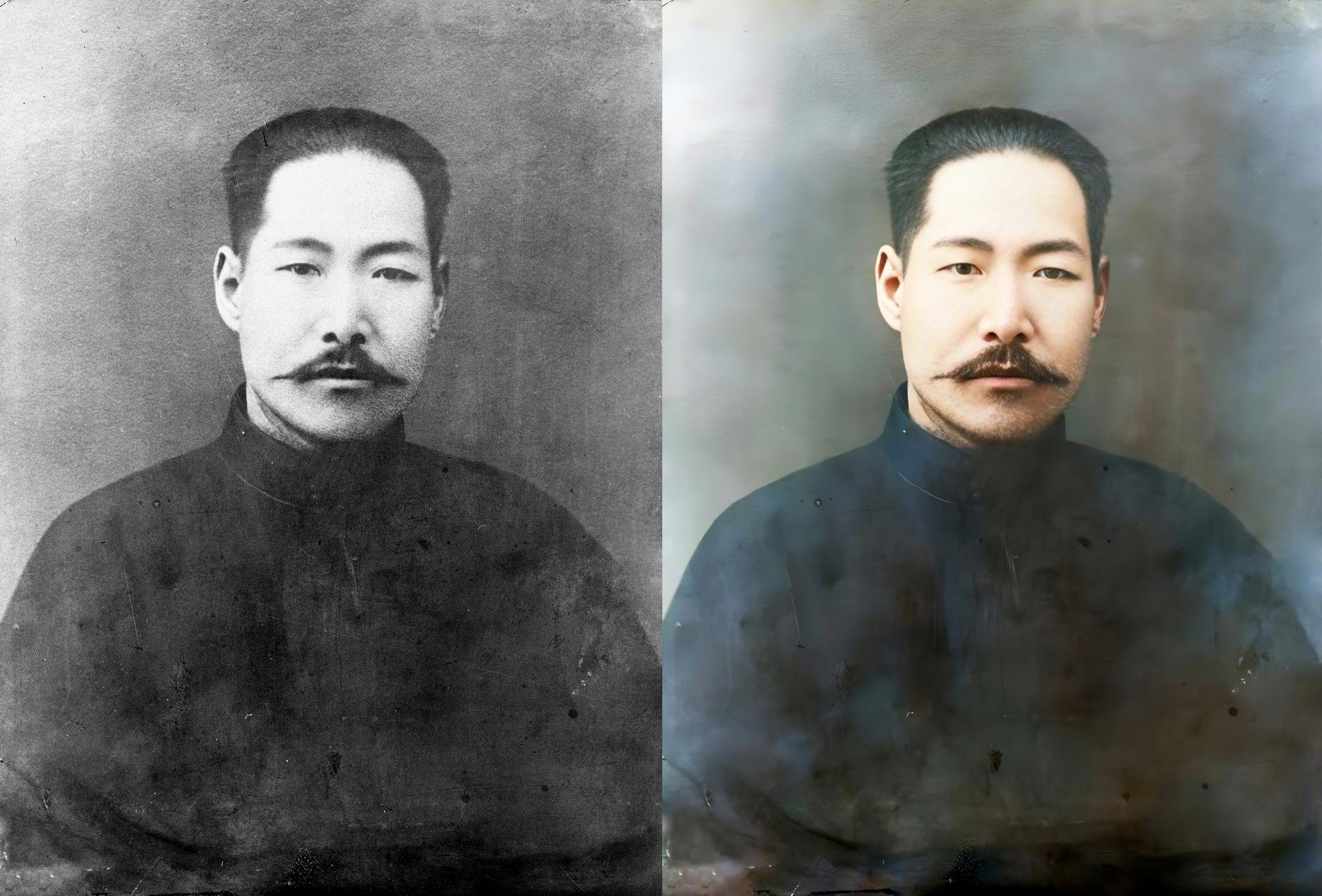 김좌진(1889-1930). 대한광복회 부회장으로 활약하고 만주로 건너가 독립군을 지도했다. 북로군정서 사령관으로서 1920년 청산리대첩을 승리로 이끌었다.