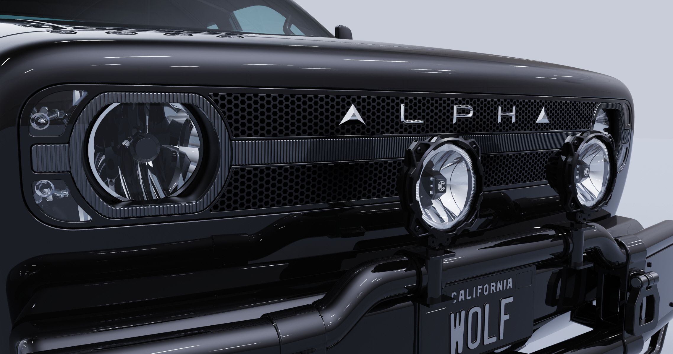 알파모터 울프의 전면부